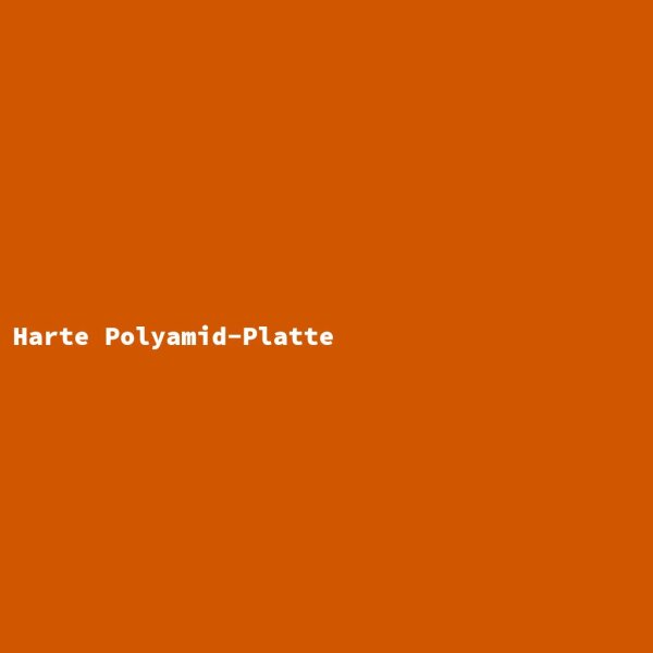 Hard Polyamide Plate